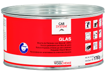 2К Полиэфирная стекловолокнистая шпатлевка "Glas" зелен. (1,8кг)